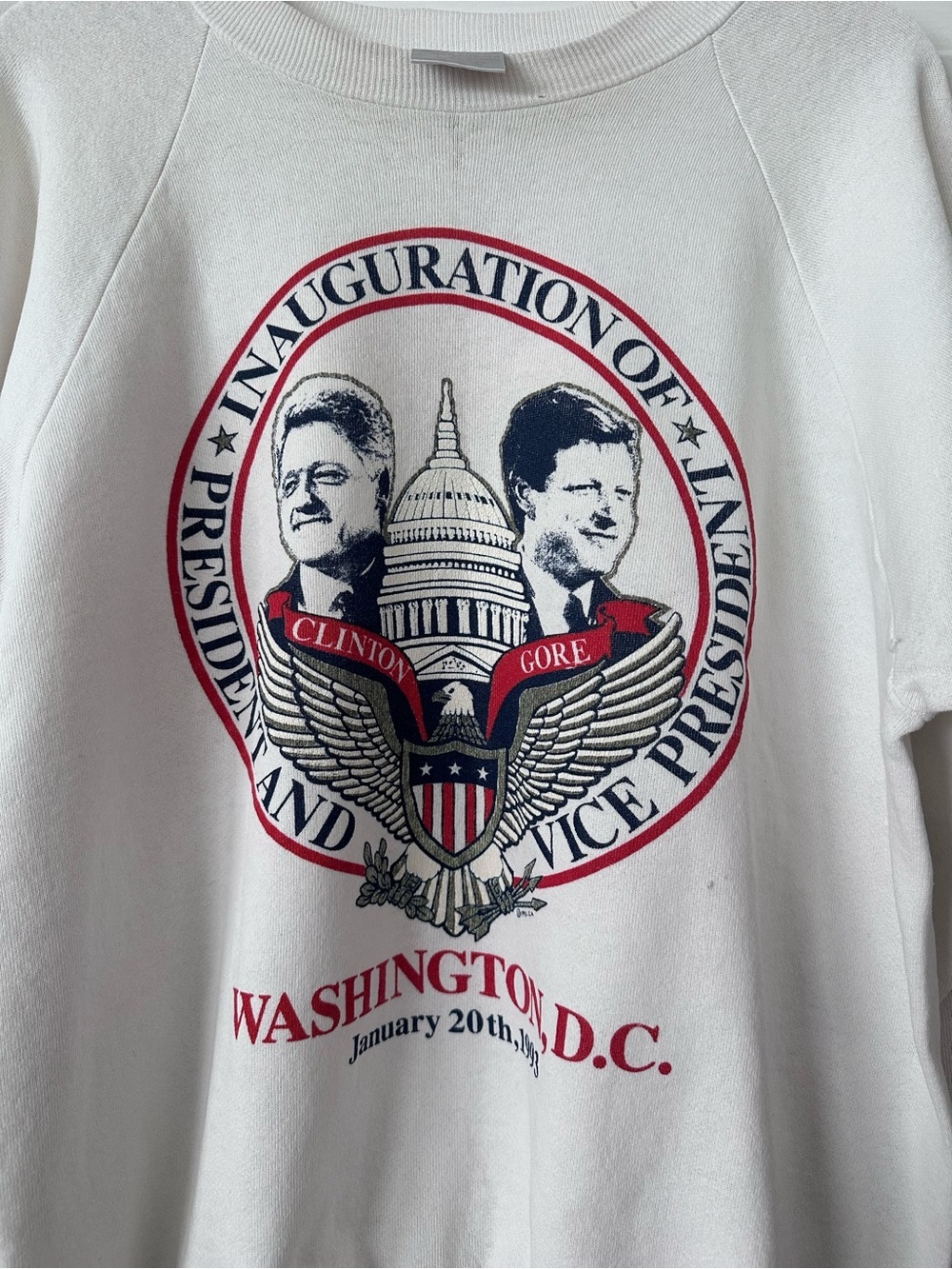 Vintage 1993 Clinton/Gore Presidential Inauguration Crewneck | XL - Picture 3 of 7